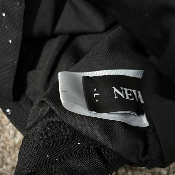 Chic Black Long Sleeve Dress with Sparkle - Picture 2 of 5